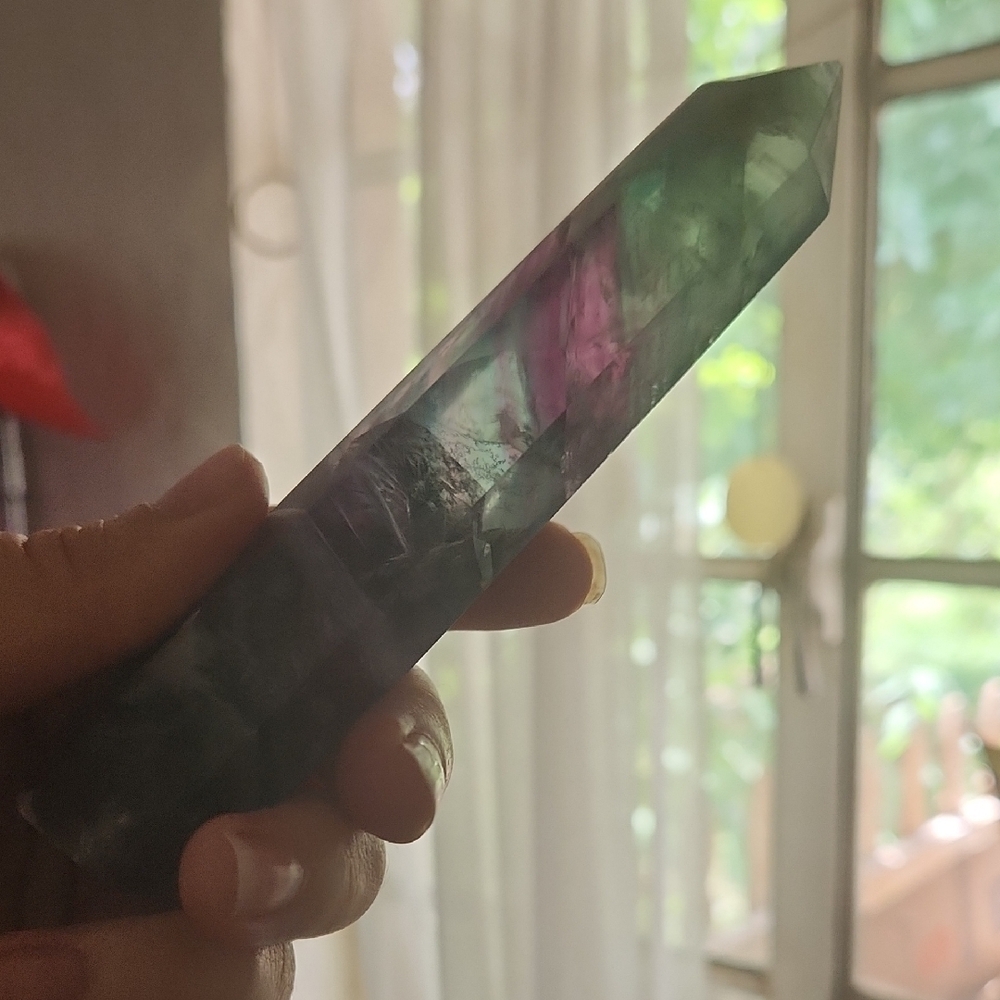 Rainbow fluorite Tower - Picture 4 of 5